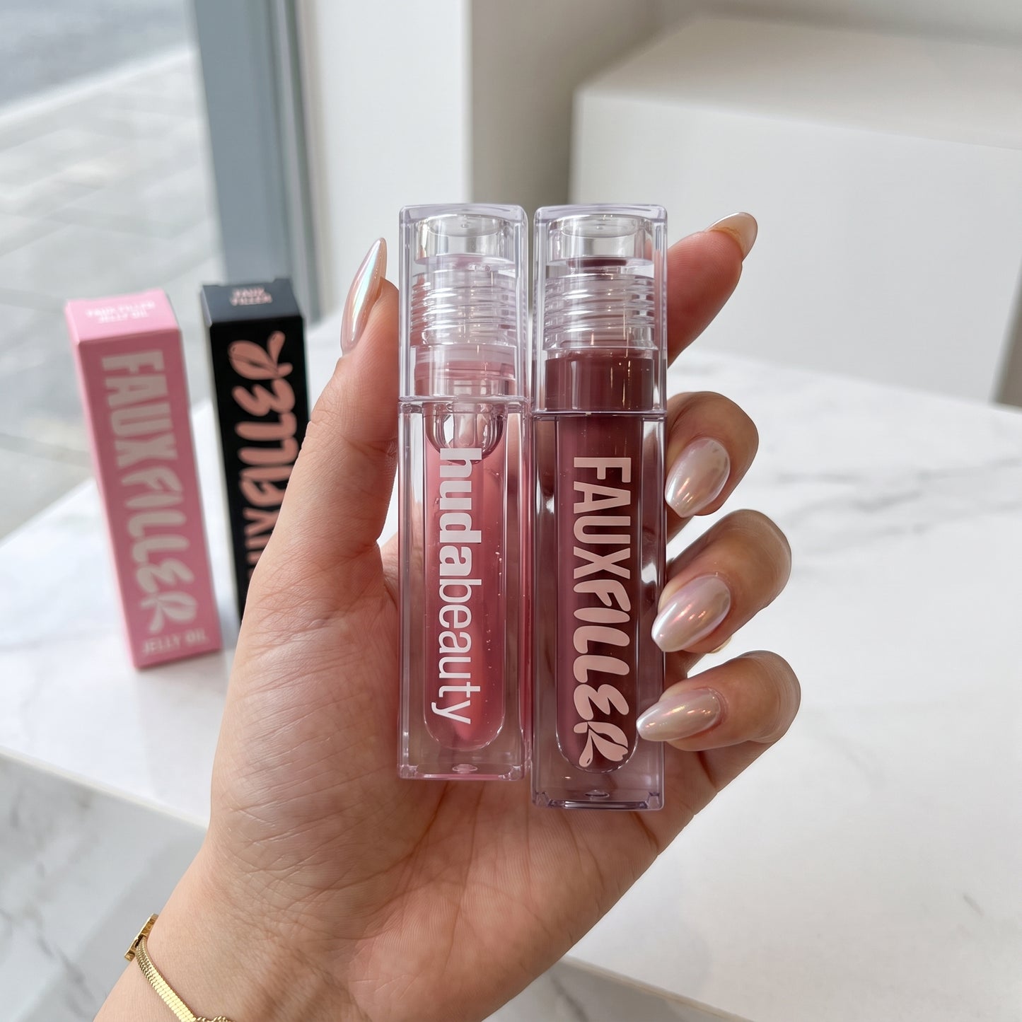 Huda Beauty FauxFilter Lip Gloss & Lip Oil Combo