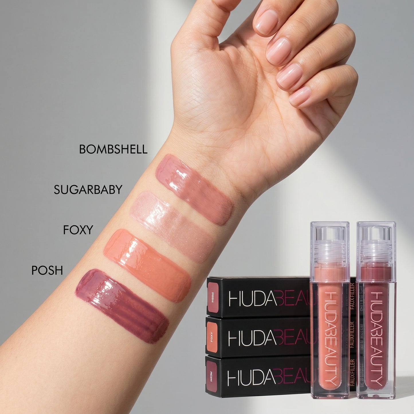 Huda Beauty Faux Filler Extra Shine Lip Gloss